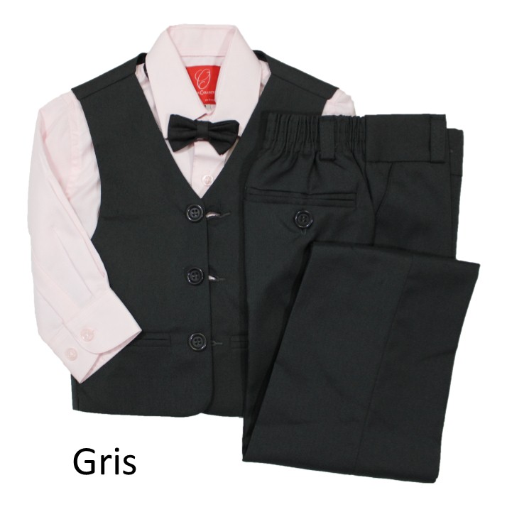 Traje De Vestir 4 Pzs Para Bebé Niño Marca Oscar De La Renta