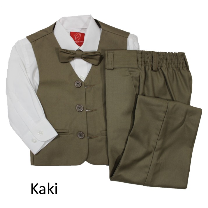 Traje De Vestir 4 Pzs Para Bebé Niño Marca Oscar De La Renta