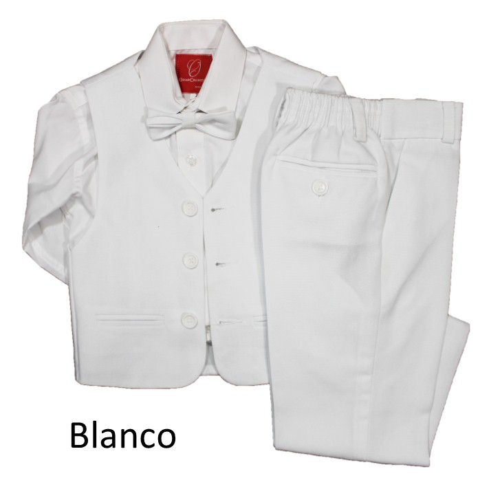 Traje De Vestir 4 Pzs Para Bebé Niño Marca Oscar De La Renta