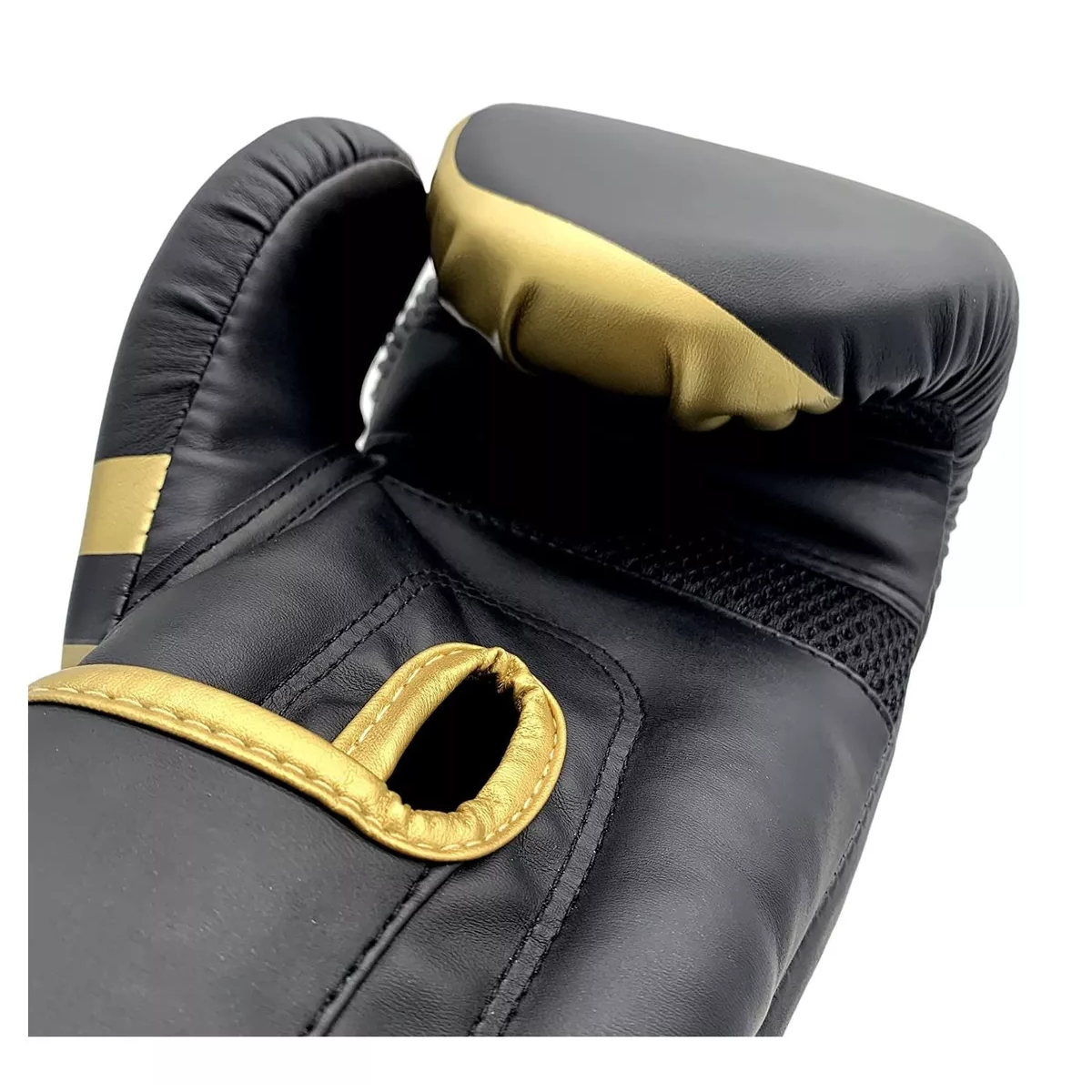 Guantes De Box Para Kickboxing,strap Velcro 14 Oz. Dorado