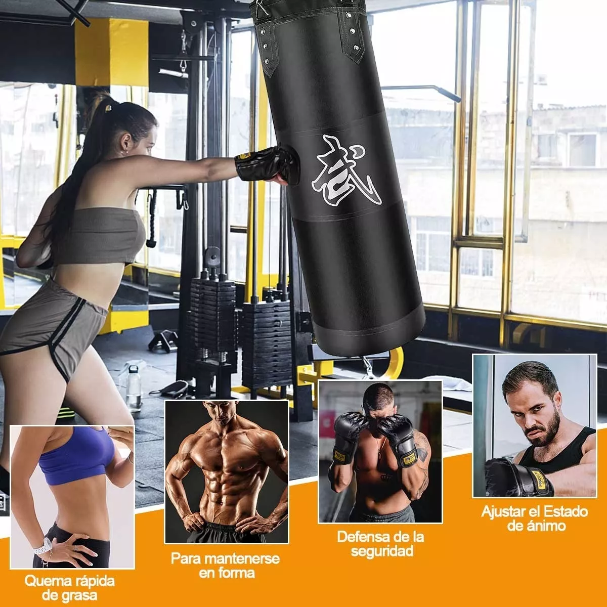 Kit De Costal De Box Con Guantes