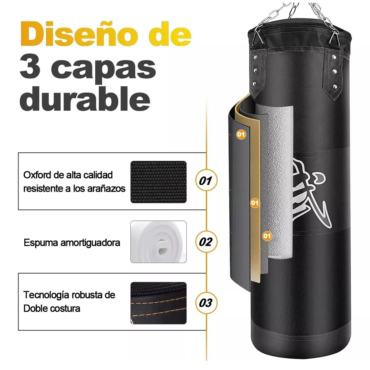 Kit De Costal De Box Con Guantes