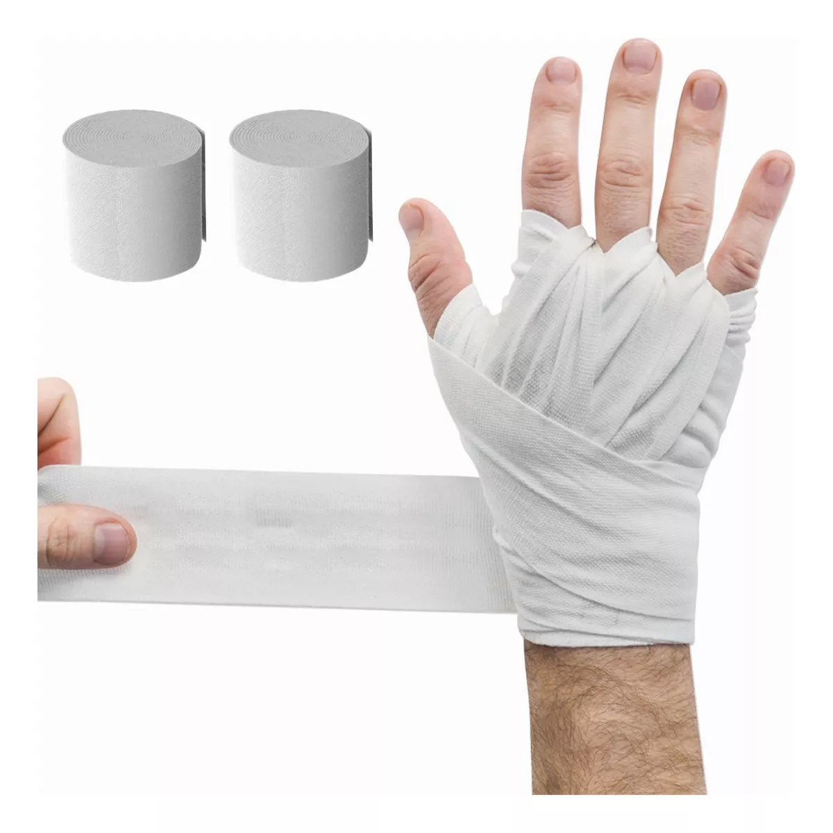 Guantes De Box Para Con Strap Velcro Y Vendas 10 Oz