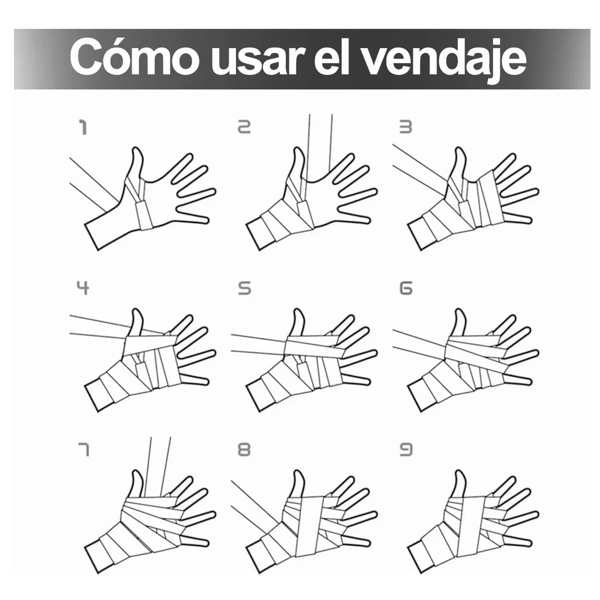 Guantes De Box Para Con Strap Velcro Y Vendas 10 Oz