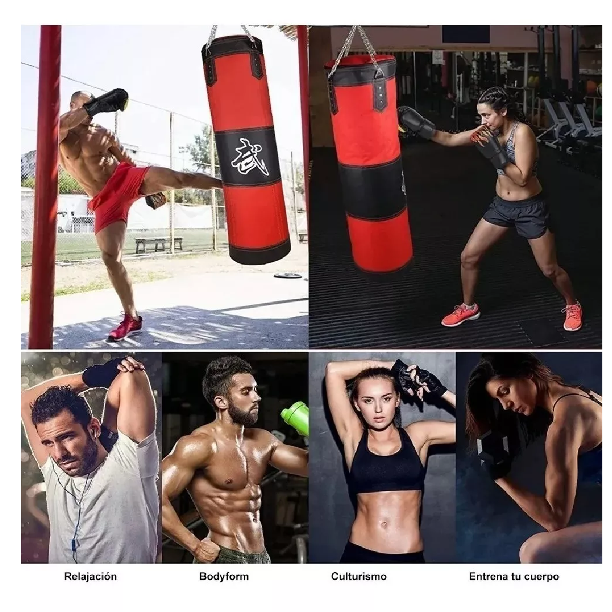 Saco De Boxeo Y Kickboxing Para Entrenamientos Diarios