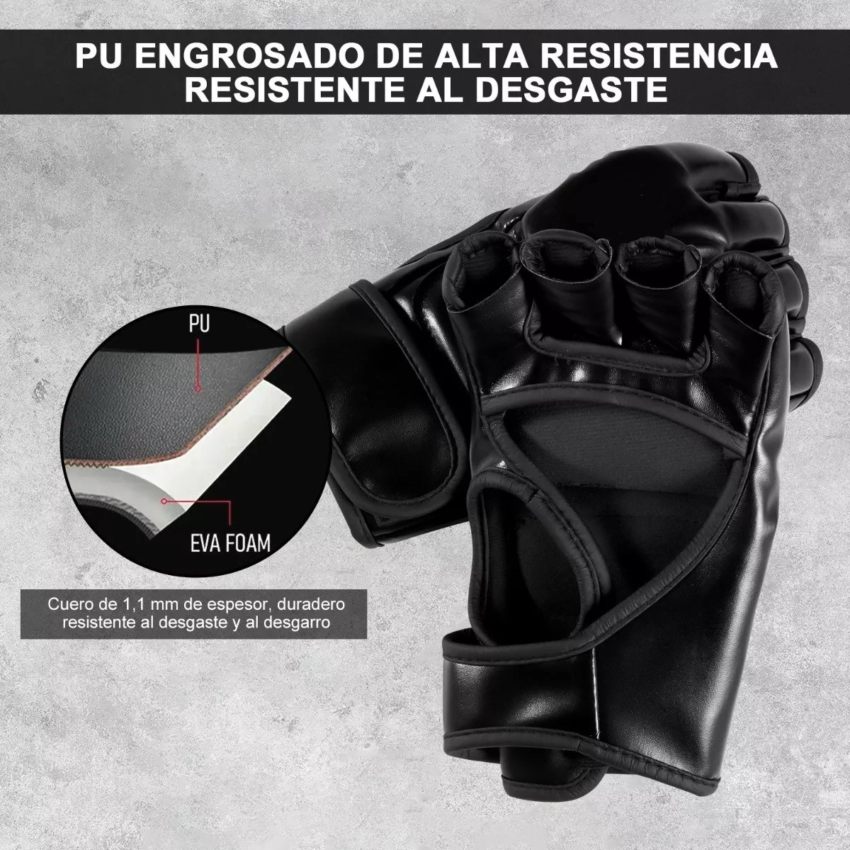 Guantes De Cuero Pu Boxeo Para Kickboxing 