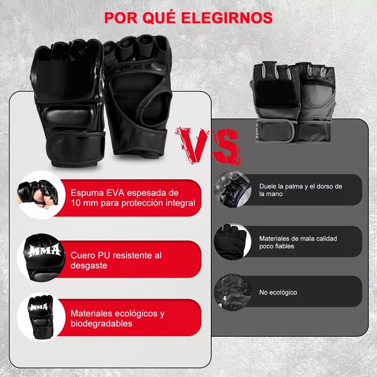 Guantes De Cuero Pu Boxeo Para Kickboxing 