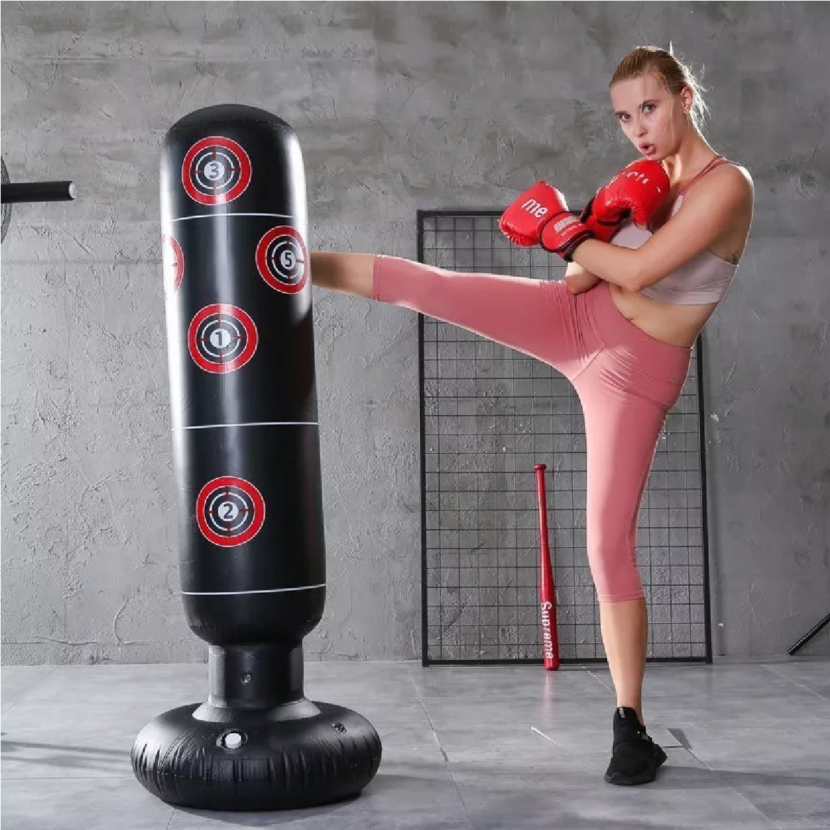 Saco Inflable Para Boxeo Y Artes Marciales Kick Boxing