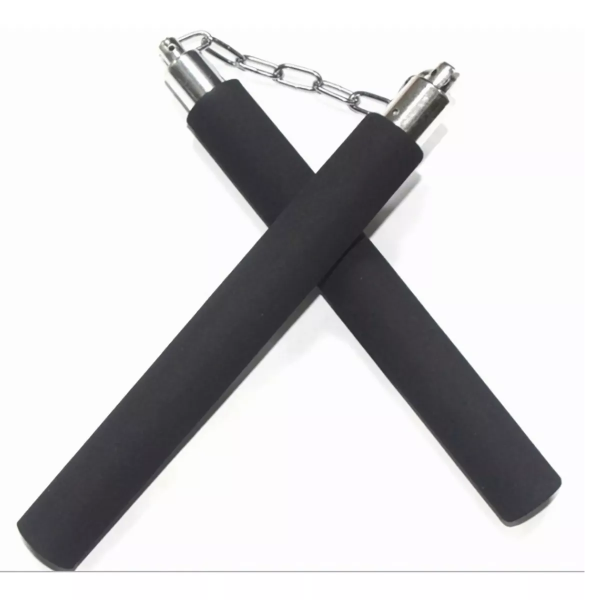 Negros Nunchakus Chacos Chakos De Entrenamiento Con Cadena
