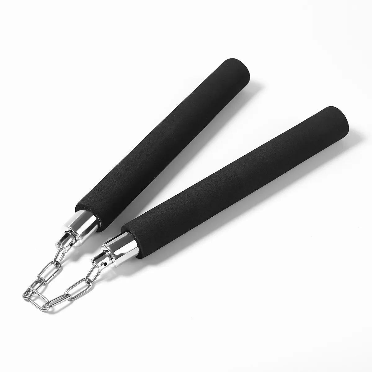 Negros Nunchakus Chacos Chakos De Entrenamiento Con Cadena