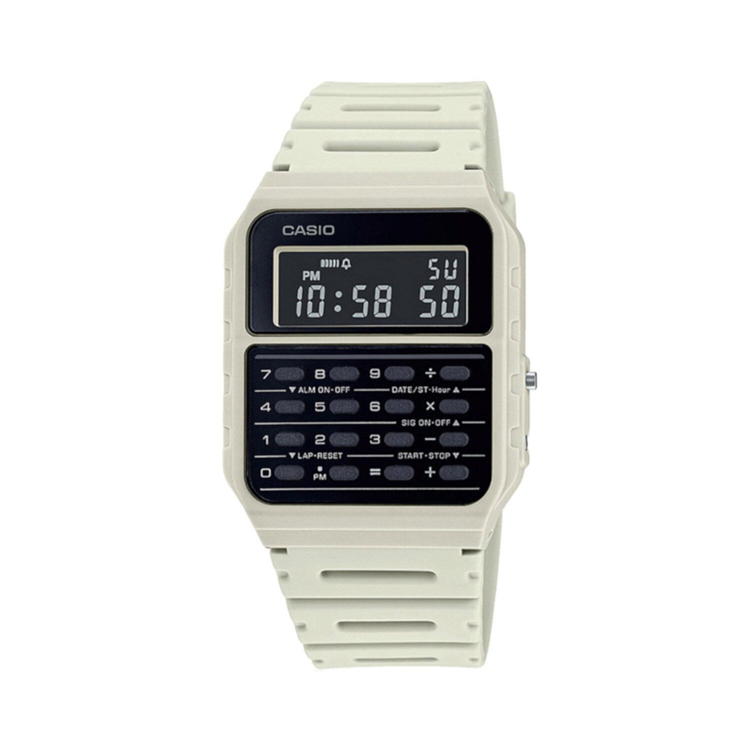Reloj para hombre Casio Ca-53w-8b Vintage Alarma Calculadora hora dual