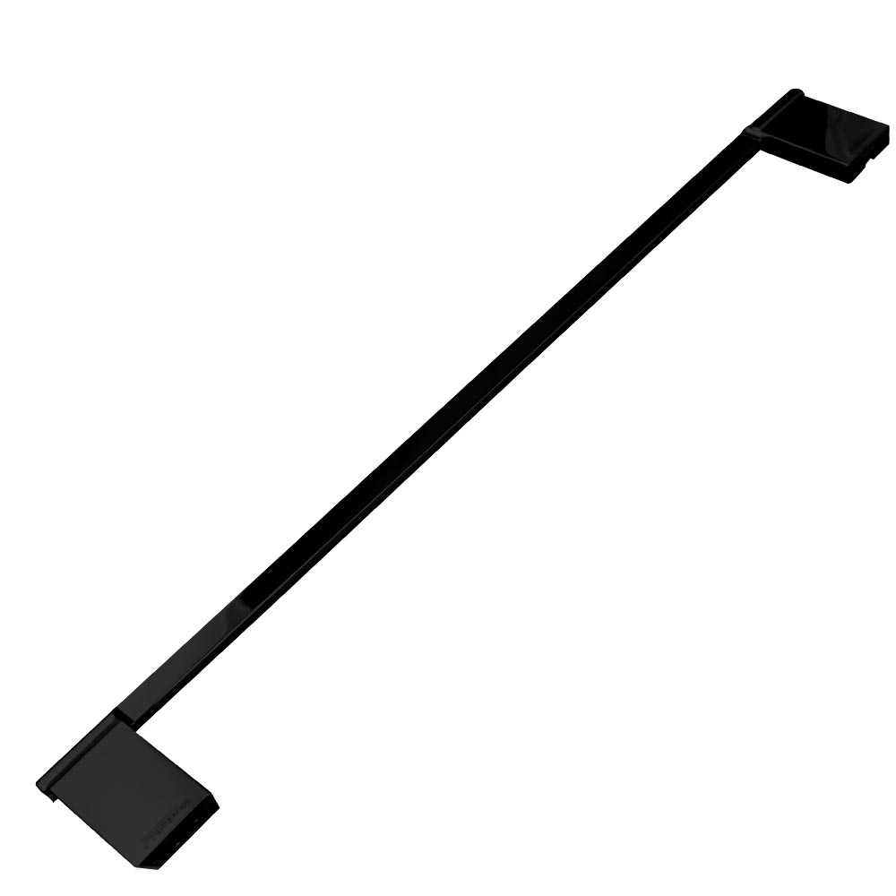 Toallero de barra con acabado negro mate Línea Lucent: da estilo a tu baño