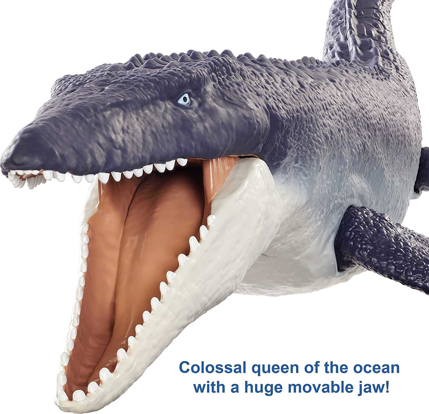 MOSASAURUS OCEAN PROTECTOR JURASSIC WORLD FIGURA ESCULPIDA CON ARTICULACIONES MOVIBLES DE PLÁSTICO