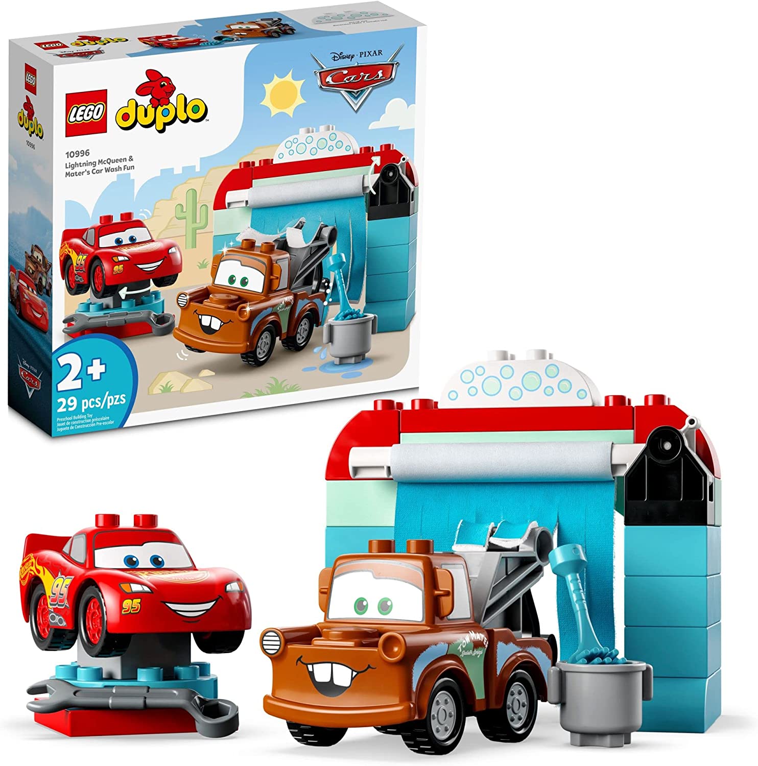 Lego Duplo 10996 Diversion Autolavado Con Rayo Mcqueen Y Mat