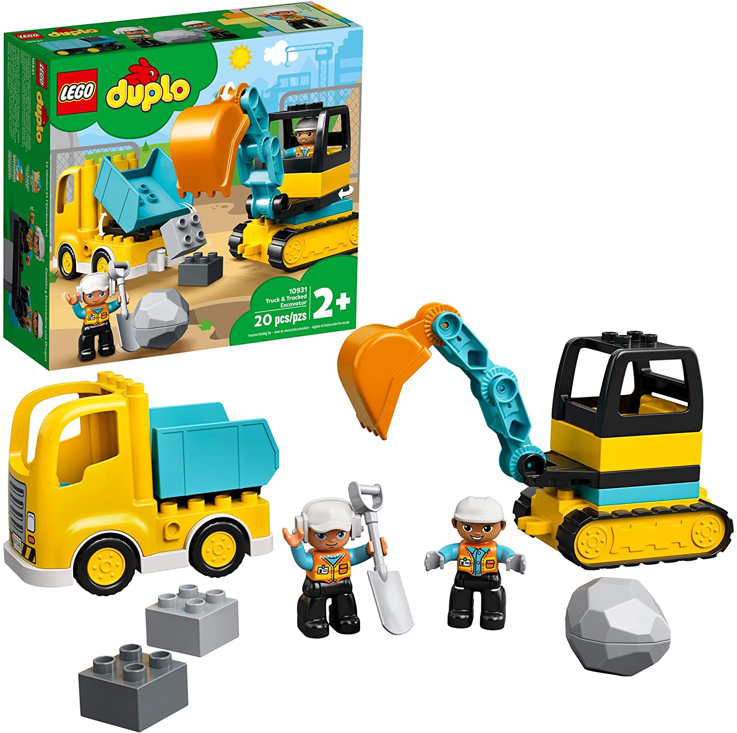Lego 10931 Duplo Camión Y Excavadora Con Orugas