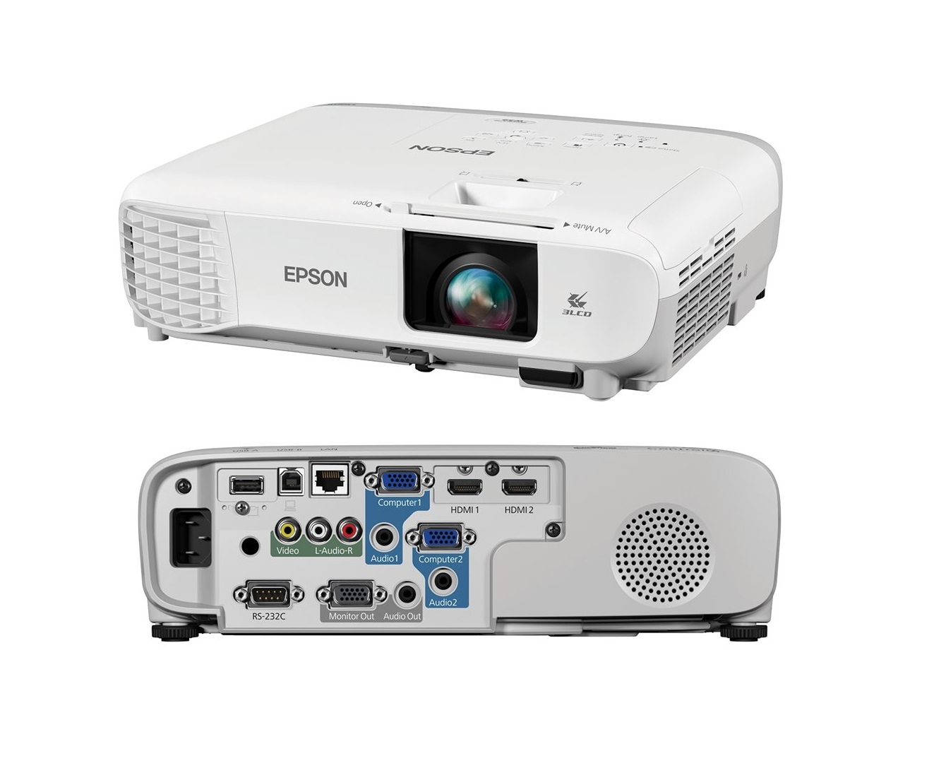 PROYECTOR Epson PowerLite W39  H865A 3500 Lumenes Recondicionado Grado A