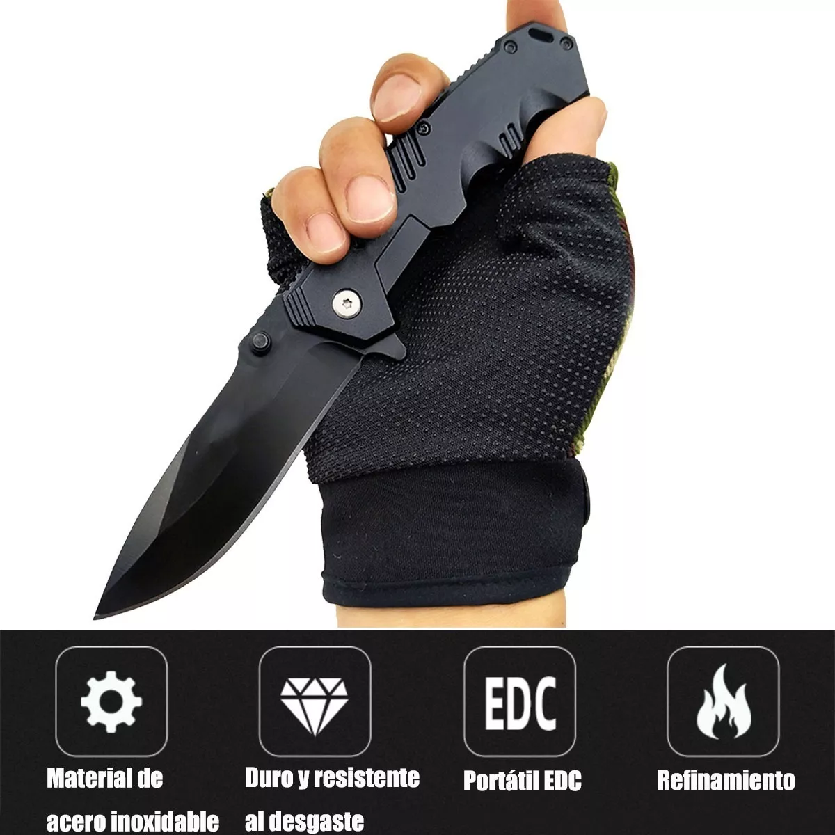 Cuchillo Táctico De Supervivencia Plegable Y Portátil