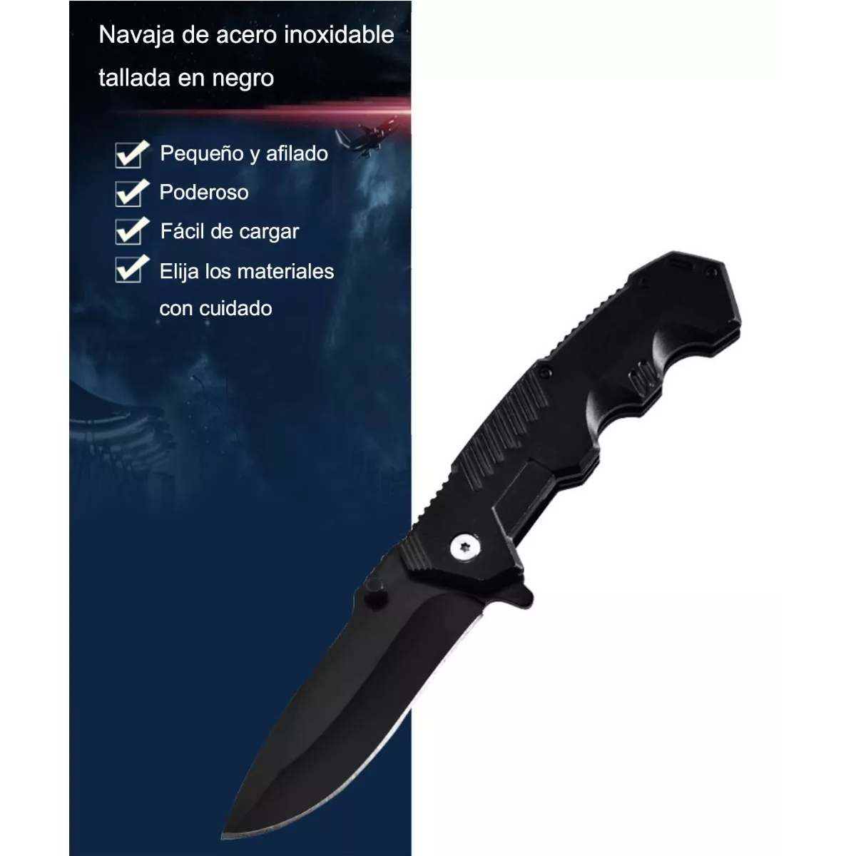 Cuchillo Táctico De Supervivencia Plegable Y Portátil