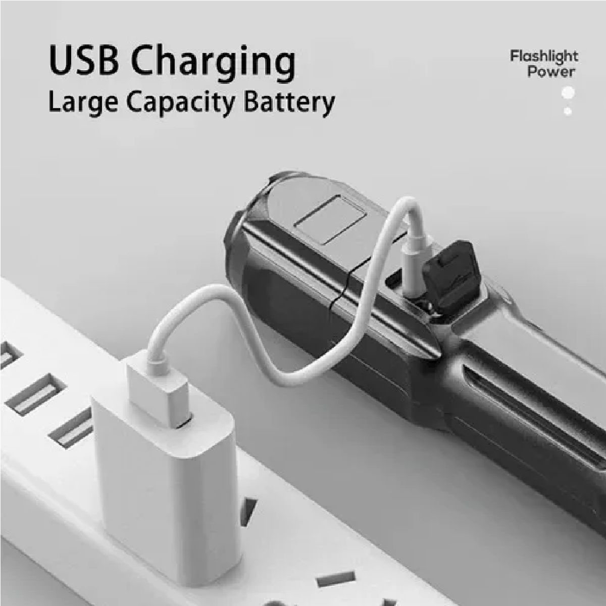 Lámpara Tactica Super Potente Led Zoom