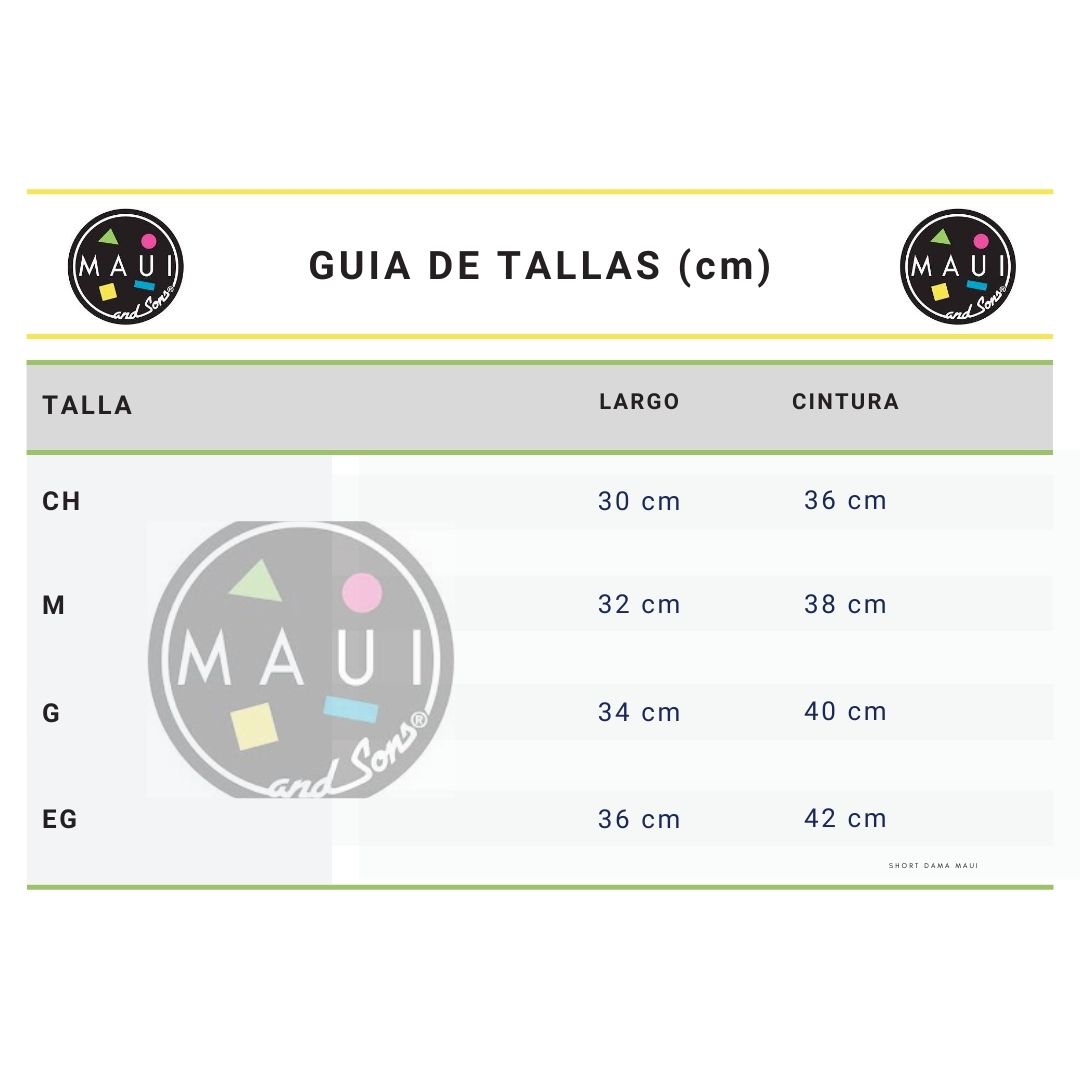 Short Salida De Playa Para Dama Marca Maui & Sons