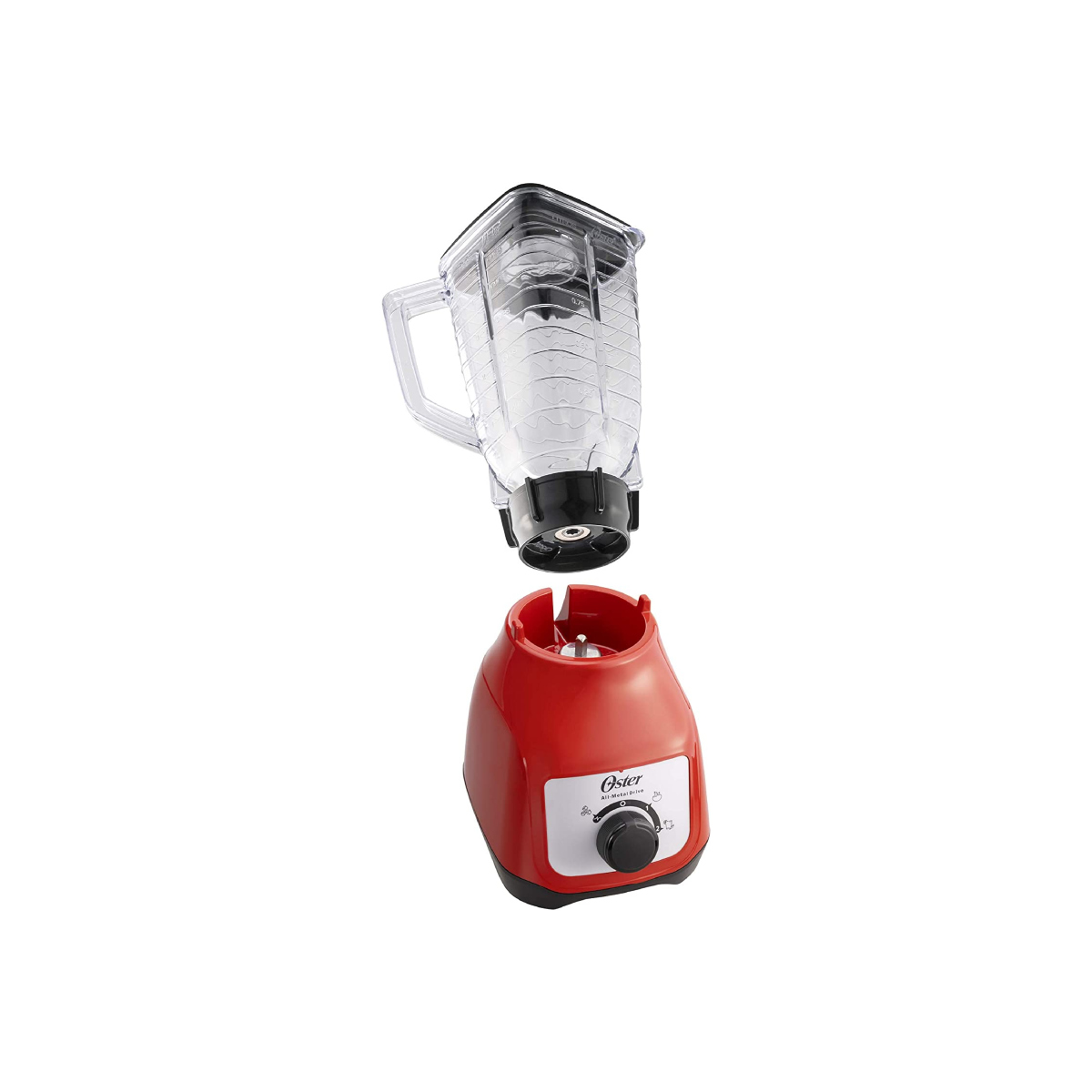Licuadora Oster BLSTKAP 1.25 L roja con vaso de plástico 127V.