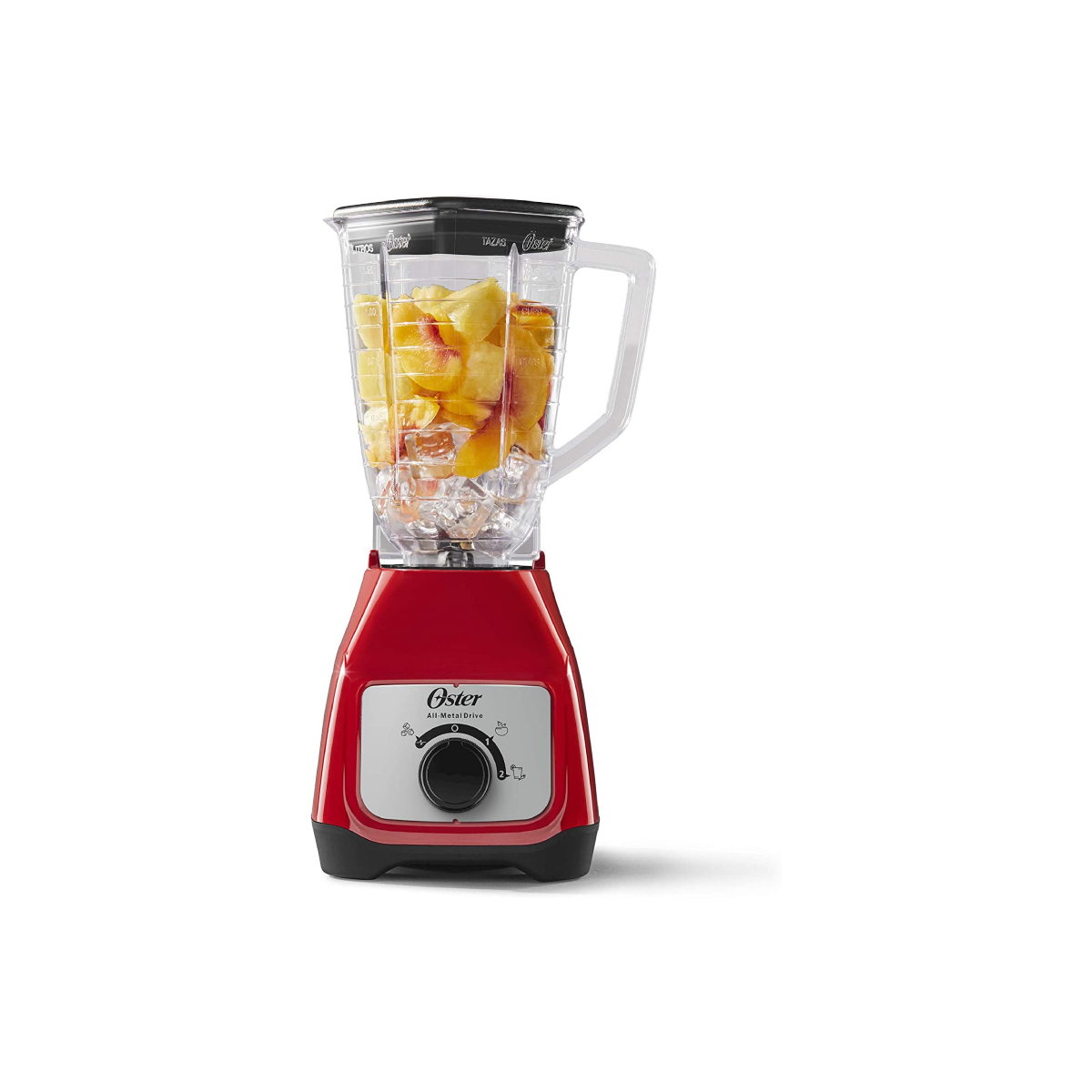 Licuadora Oster BLSTKAP 1.25 L roja con vaso de plástico 127V.