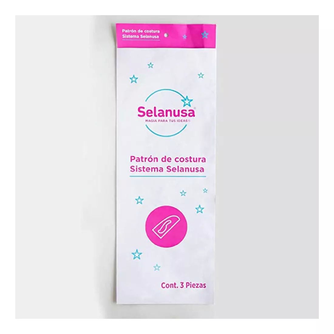 Patron de Costura P/cuello Mangas C/3 Piezas Sistema Selanusa