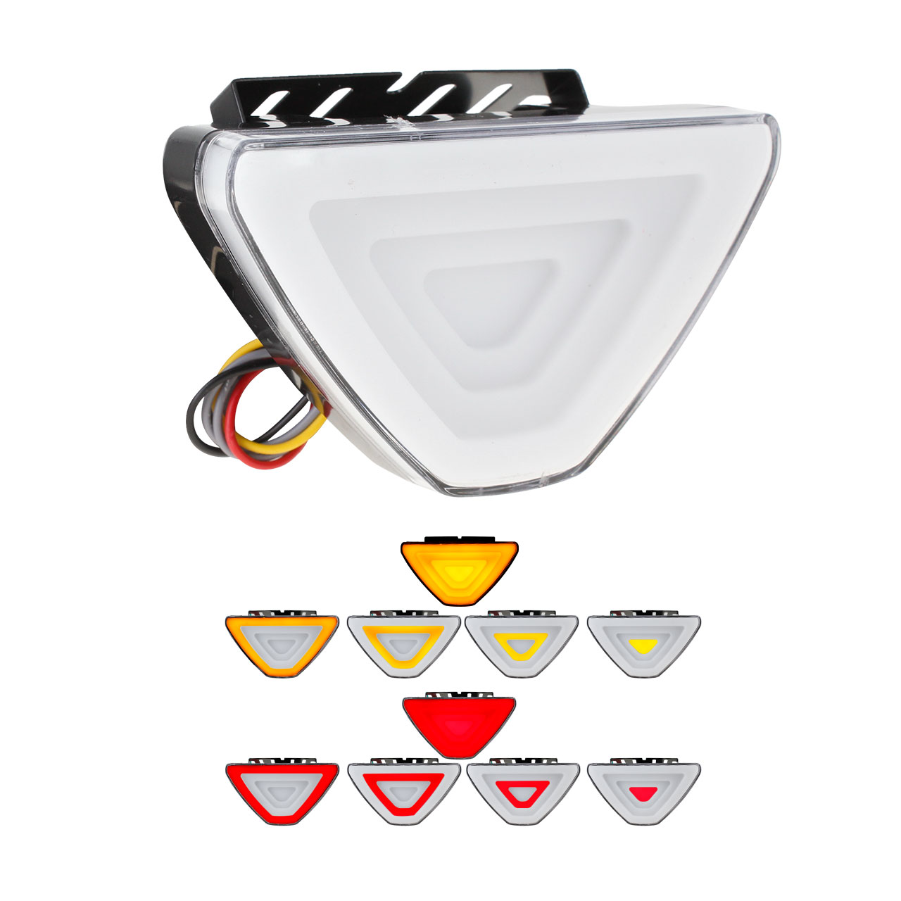 Stop Tipo Formula 1 Auto Moto Led Gel Bicolor Universal