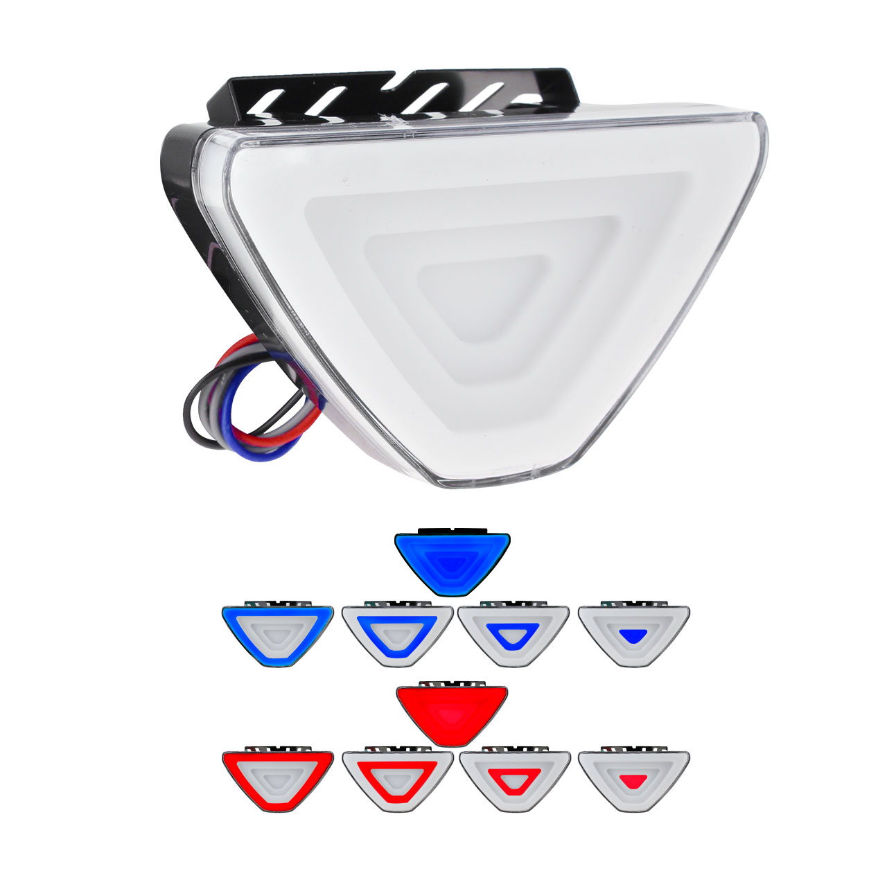 Stop Tipo Formula 1 Auto Moto Led Gel Bicolor Universal