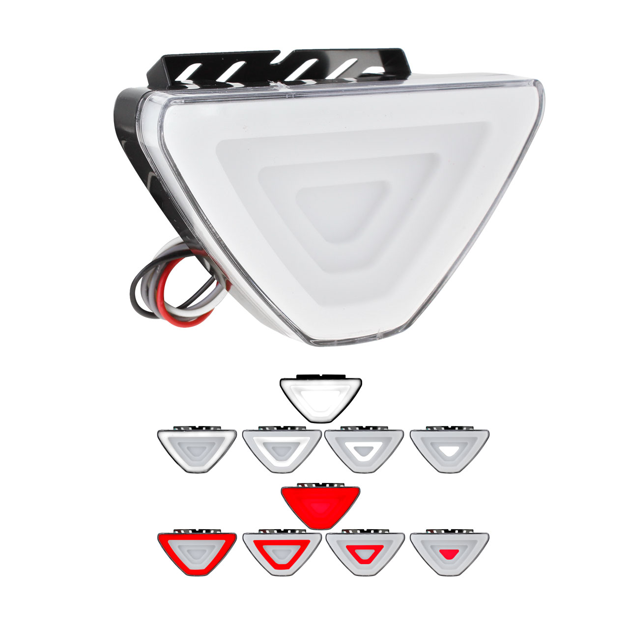 Stop Tipo Formula 1 Auto Moto Led Gel Bicolor Universal