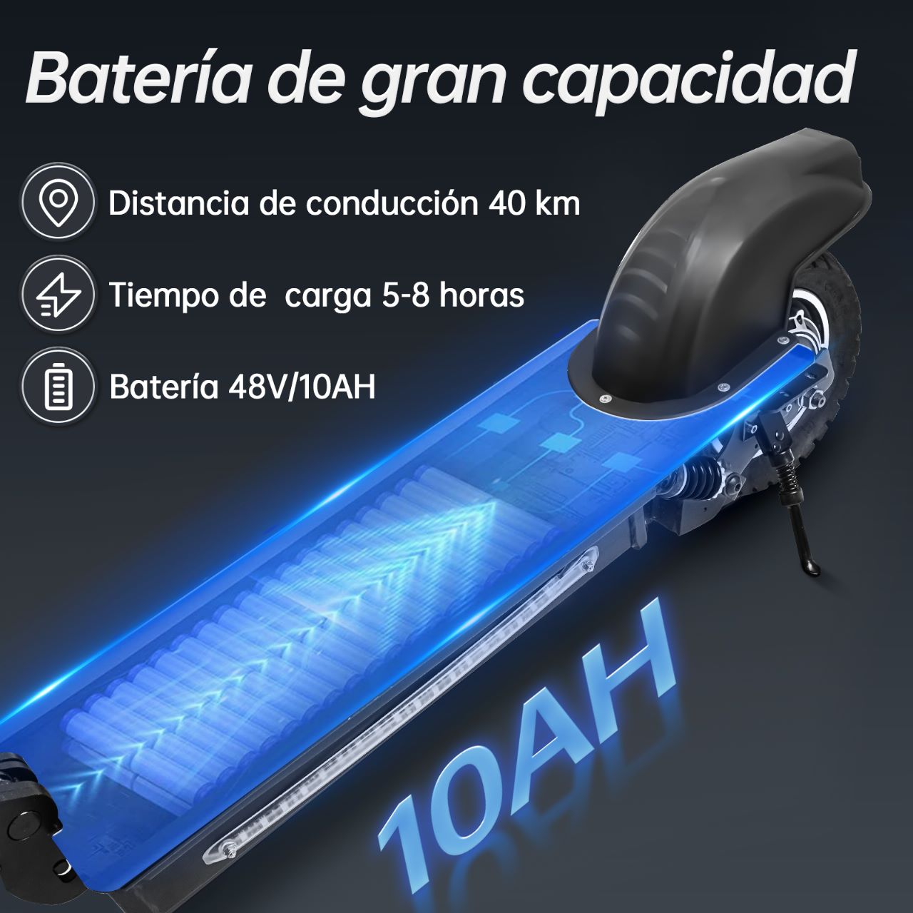 Scooter Eléctrico Honey Whale E5 Negro