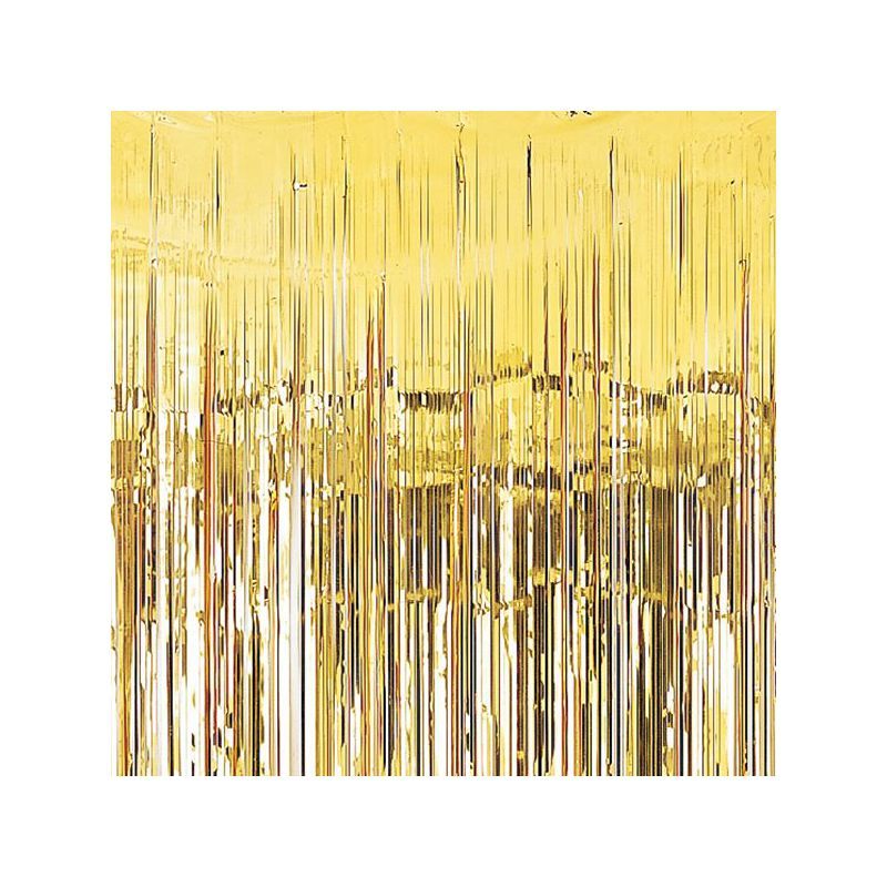 Cortina Tiras Metalicas para Adornar Fiesta Dorada Goshoppingmx.