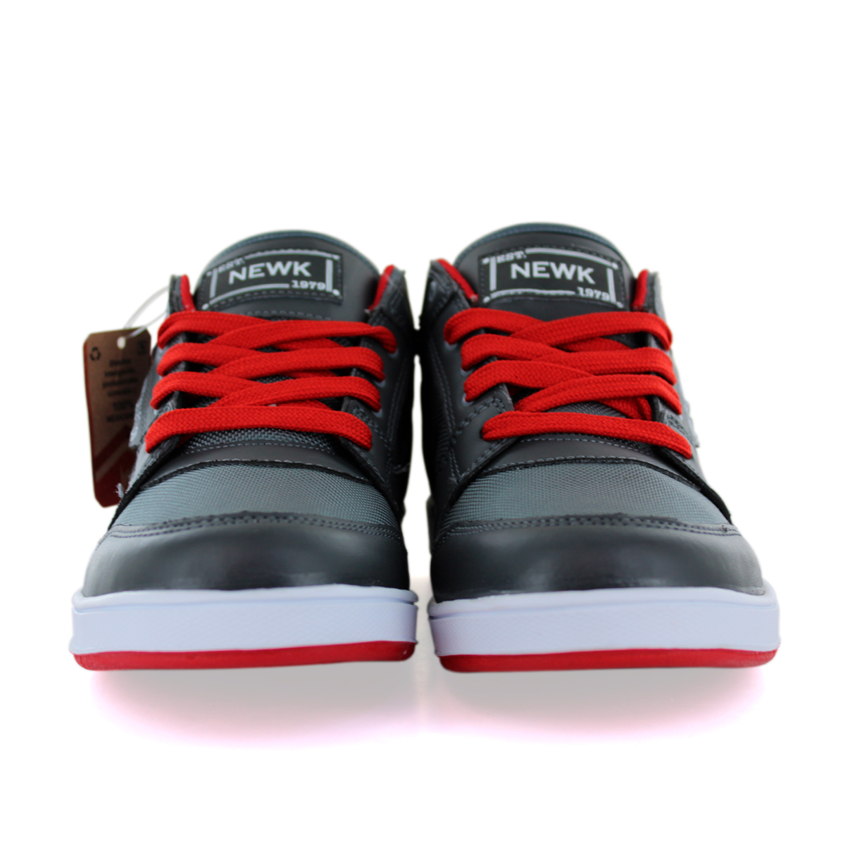 Tenis Newk Hombre Línea Radge Color Gris Rojo