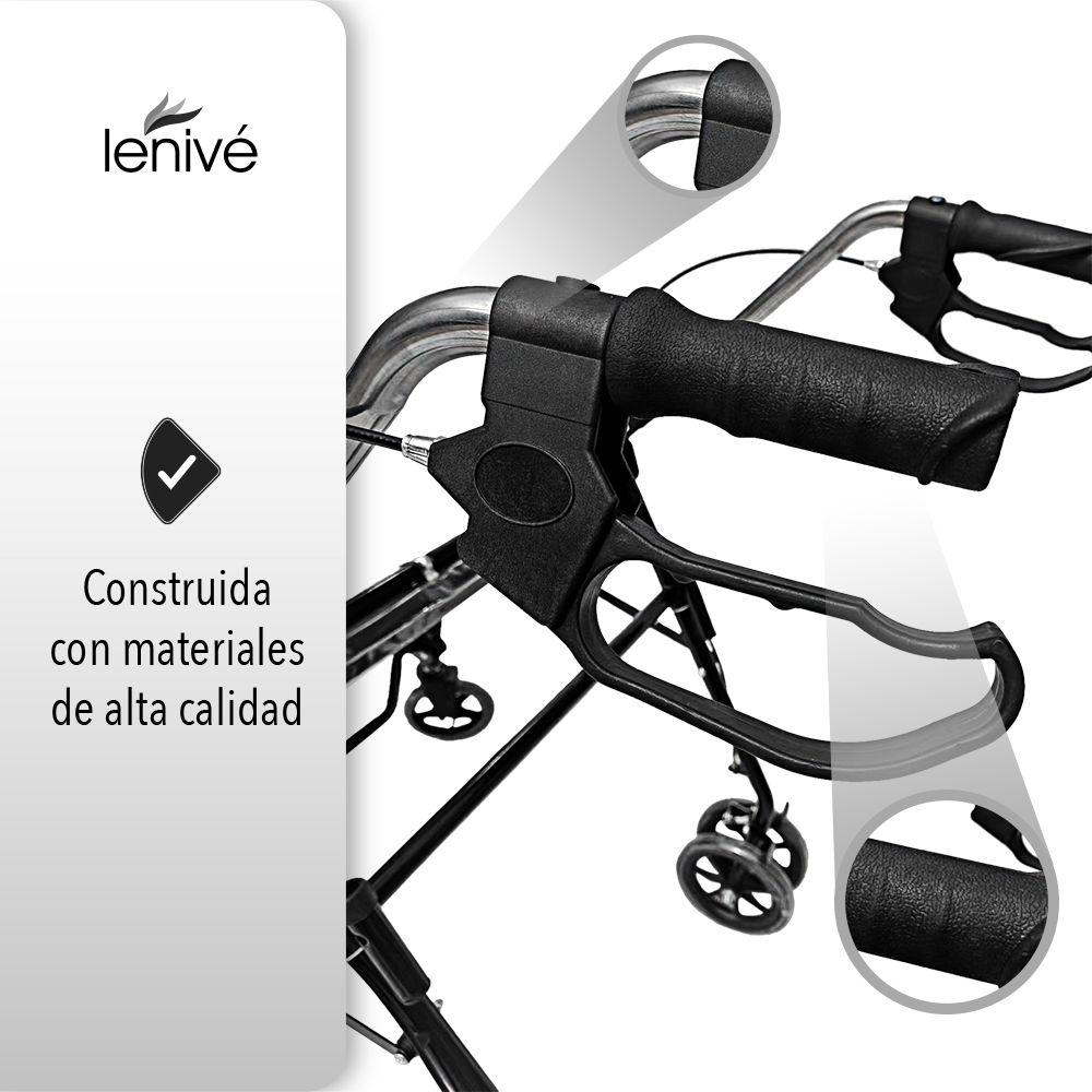 Andadera Ortopédica Con Asiento Para Adulto Reposapiés