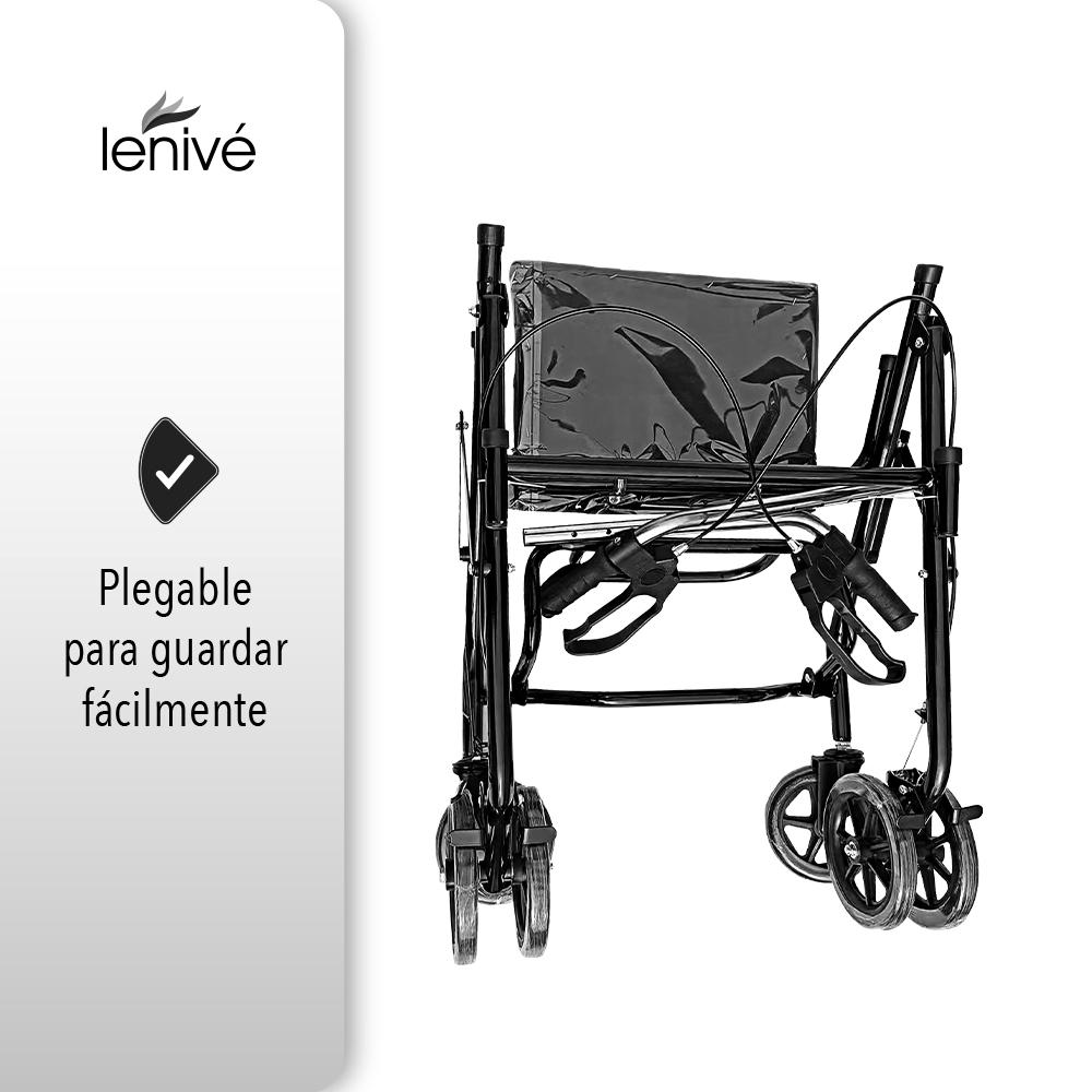 Andadera Ortopédica Con Asiento Para Adulto Reposapiés