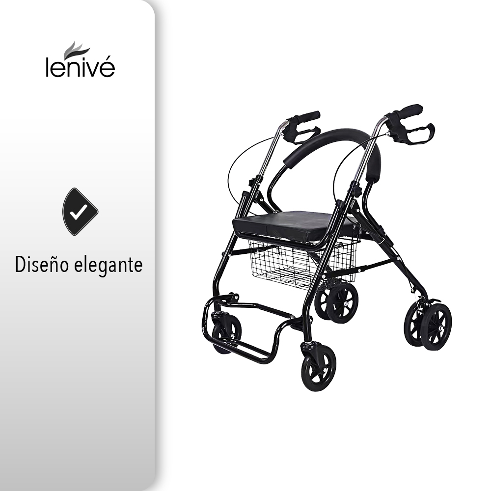 Andadera Ortopédica Con Asiento Para Adulto Reposapiés