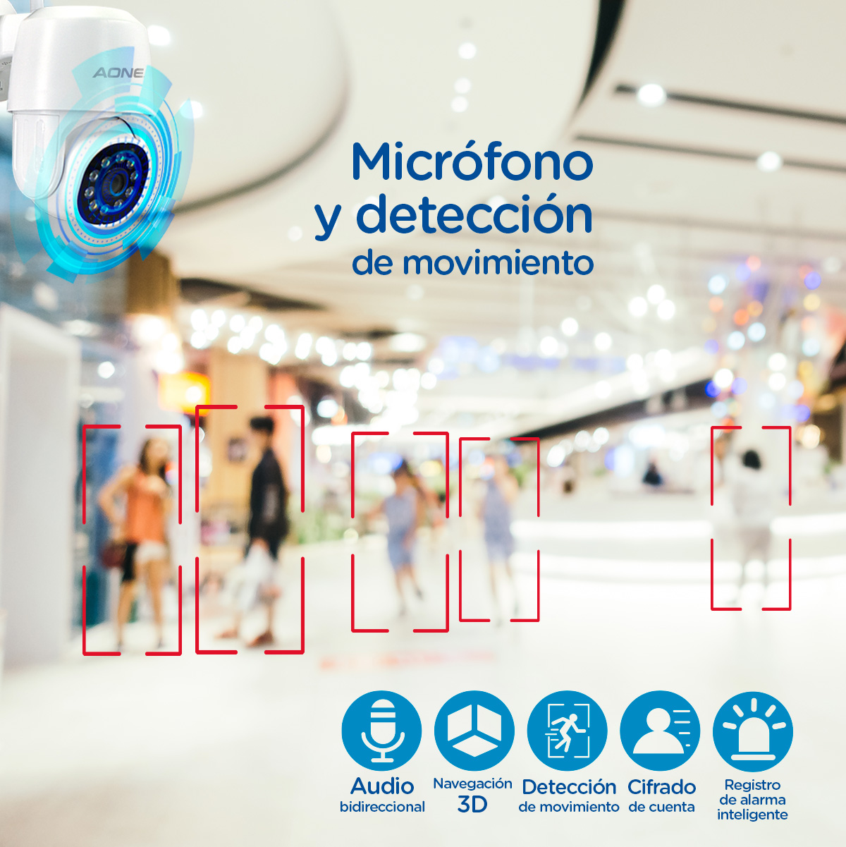 Kit 4 Camaras De Seguridad Wifi 360 Exterior 1080p Vision Nocturna HD Con Alarma