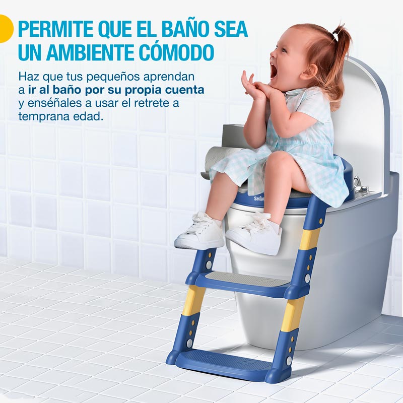 Asiento de Entrenamiento para Baño para Niños con Escalera Plegable