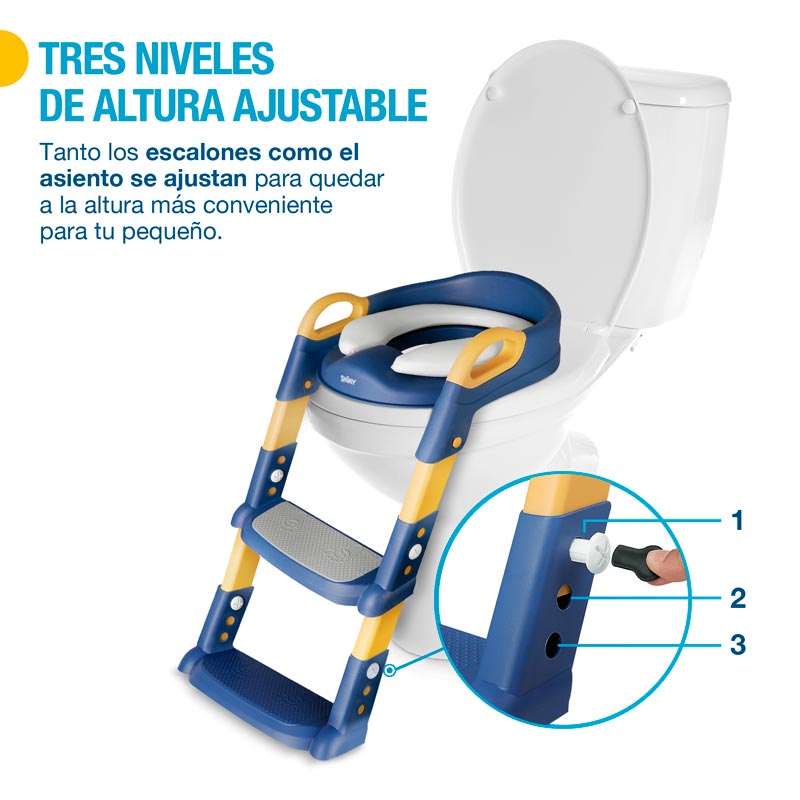 Asiento de Entrenamiento para Baño para Niños con Escalera Plegable