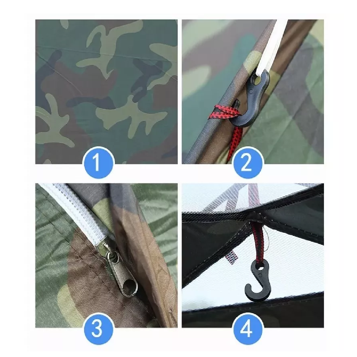 Tienda Casa De Campaña 2 Personas De Acampar Camping