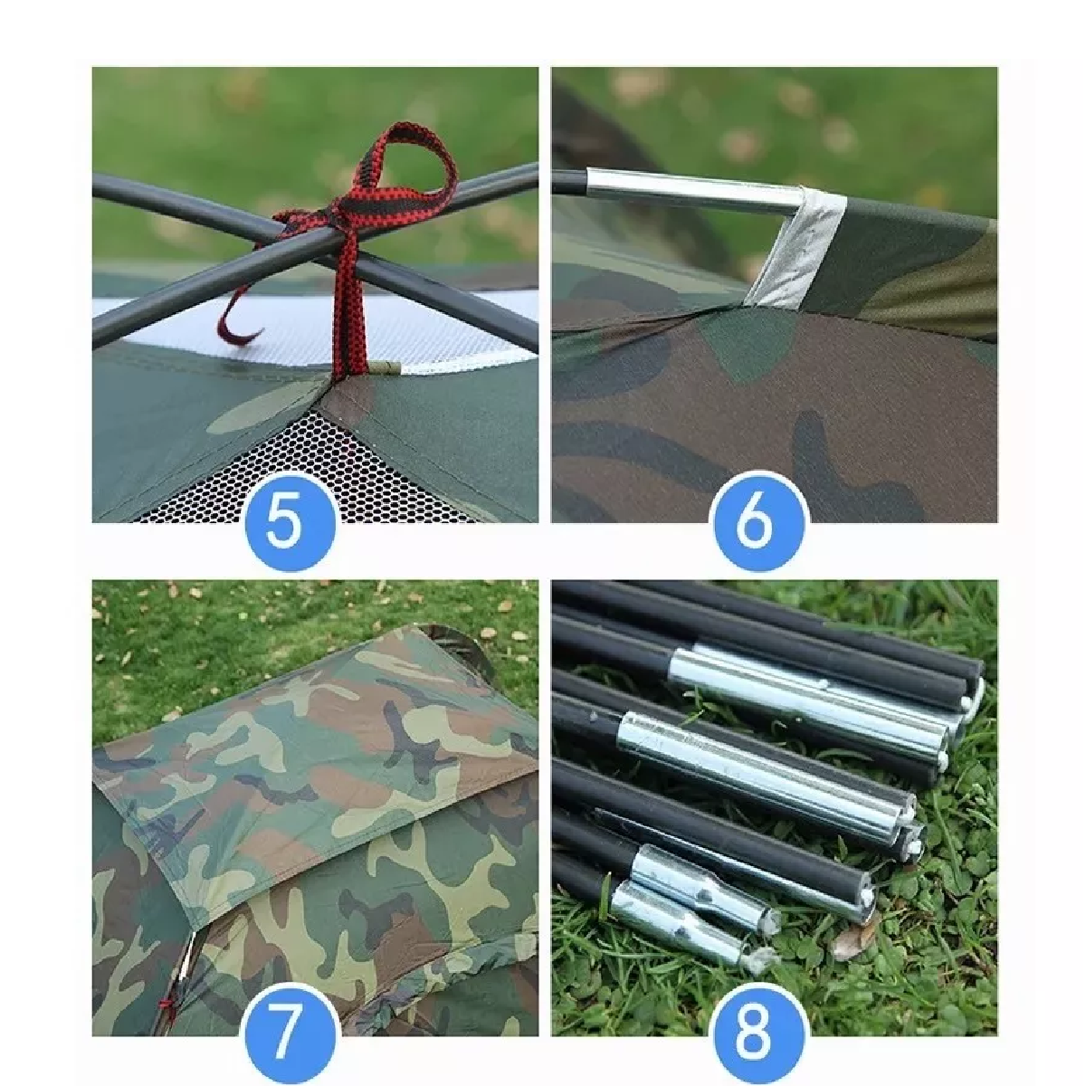 Tienda Casa De Campaña 2 Personas De Acampar Camping