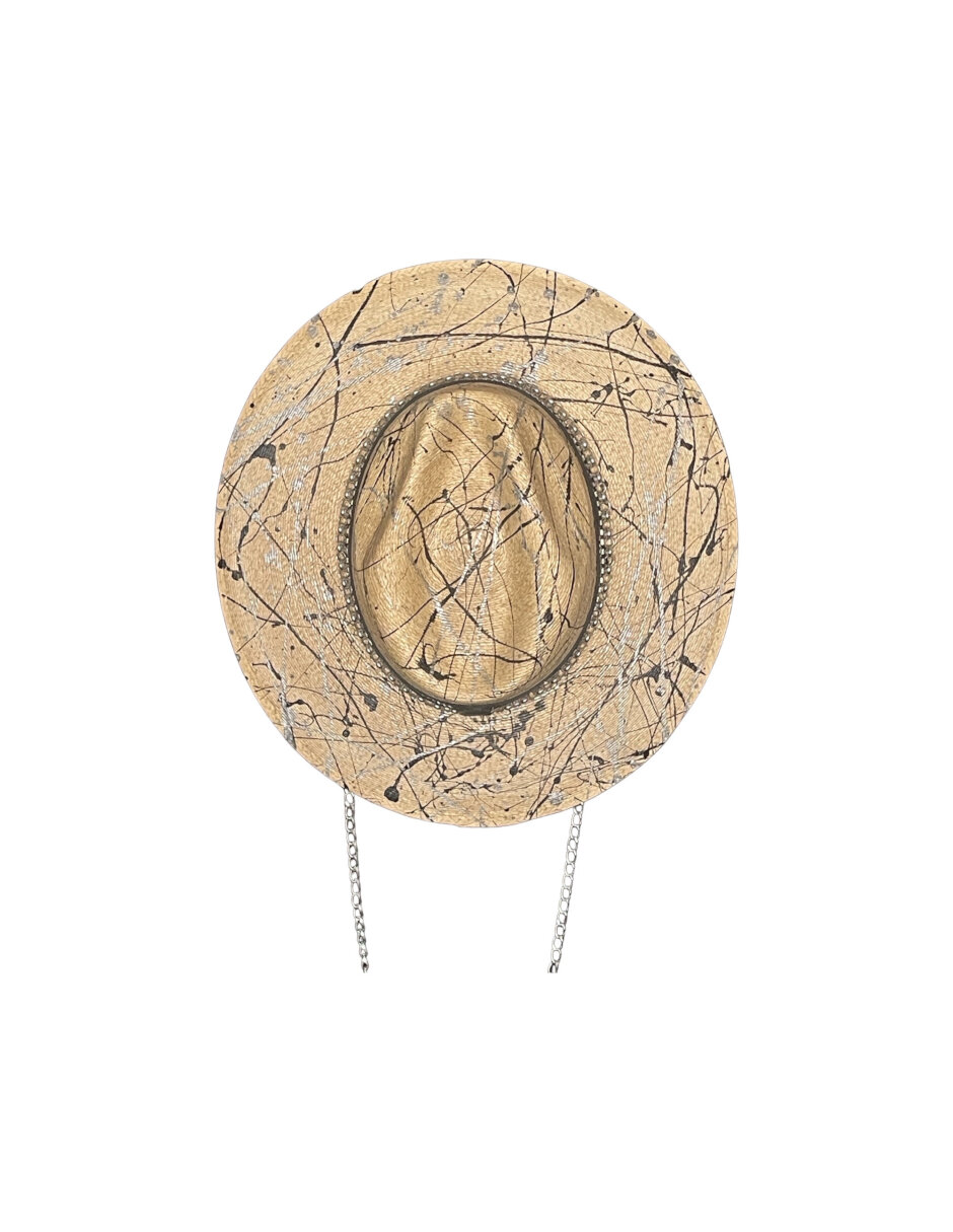 Sombrero de palma fina artesanal ARD Graffiti para dama 