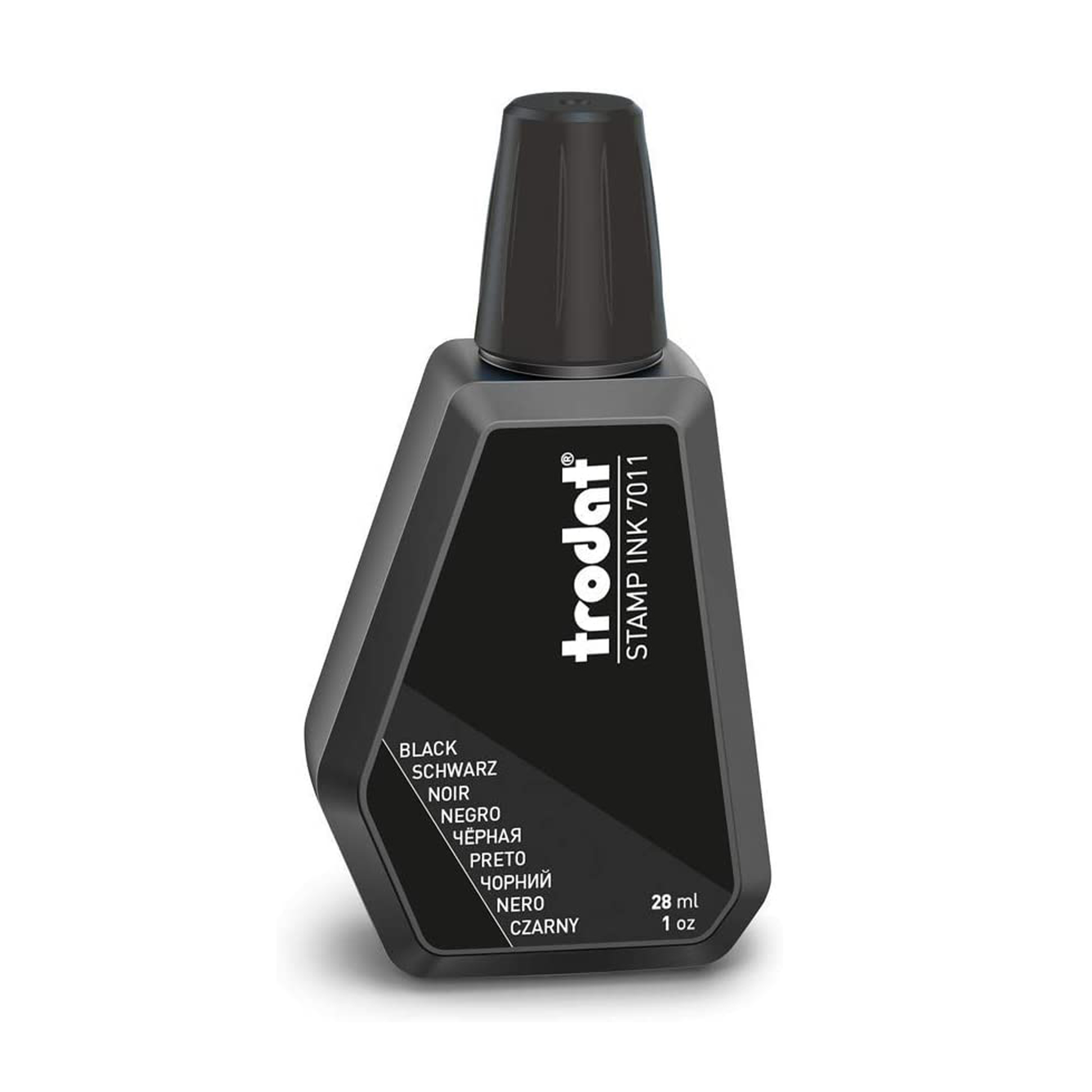 Trodat 7011 Tinta para Sellos de Entintado Manual, 28ml, Negra