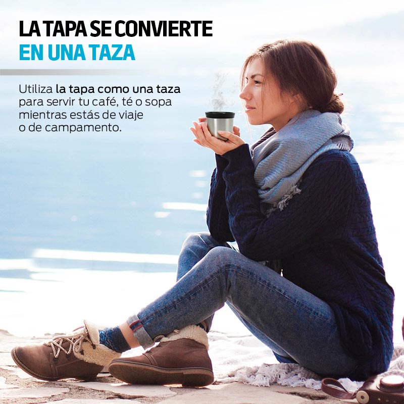 Termo para Cafe Agua Acero Inoxidable Botella 1 Lt Redlemon