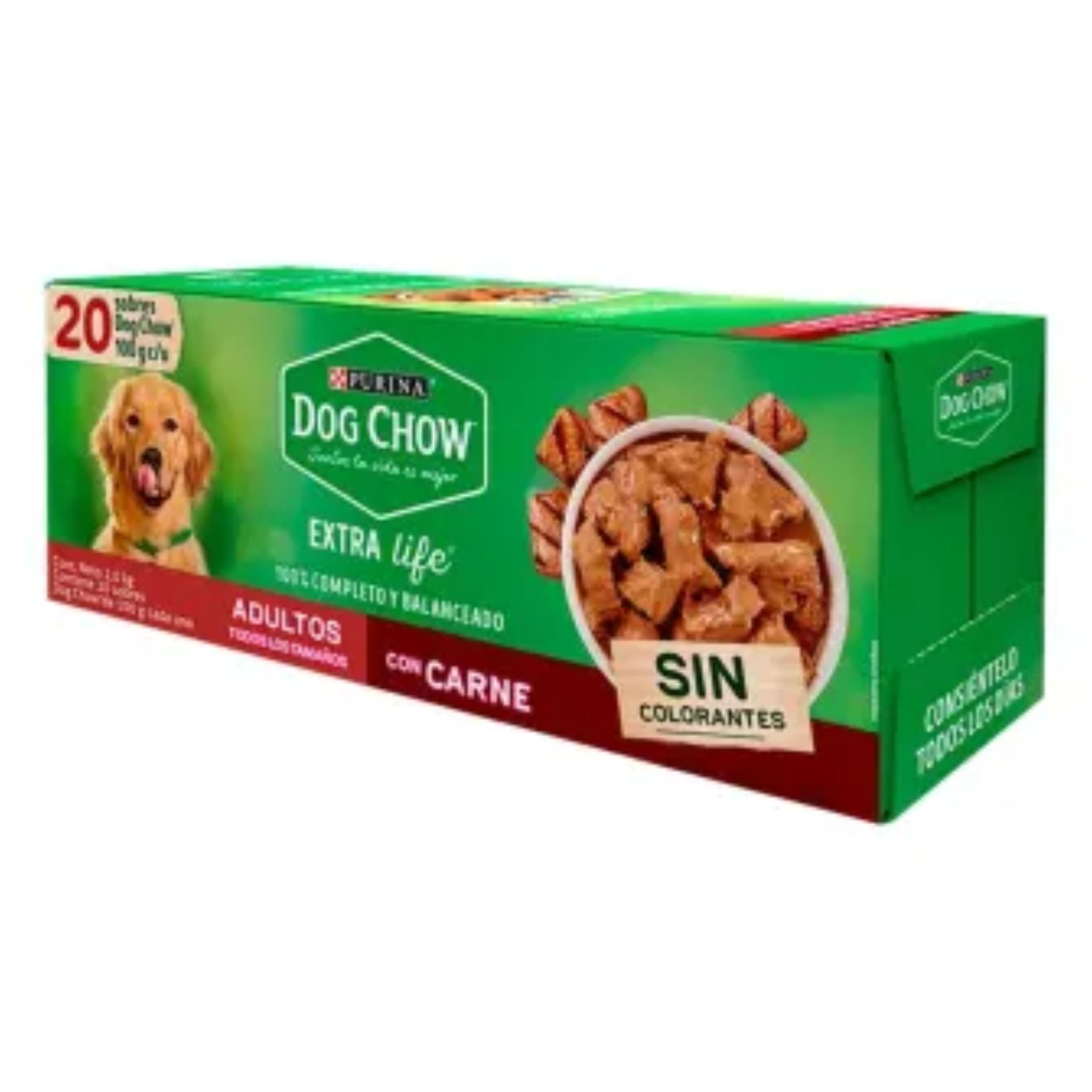 Alimento Humedo para Perro 20/100g Purina Dog Chow SMS-VERDE