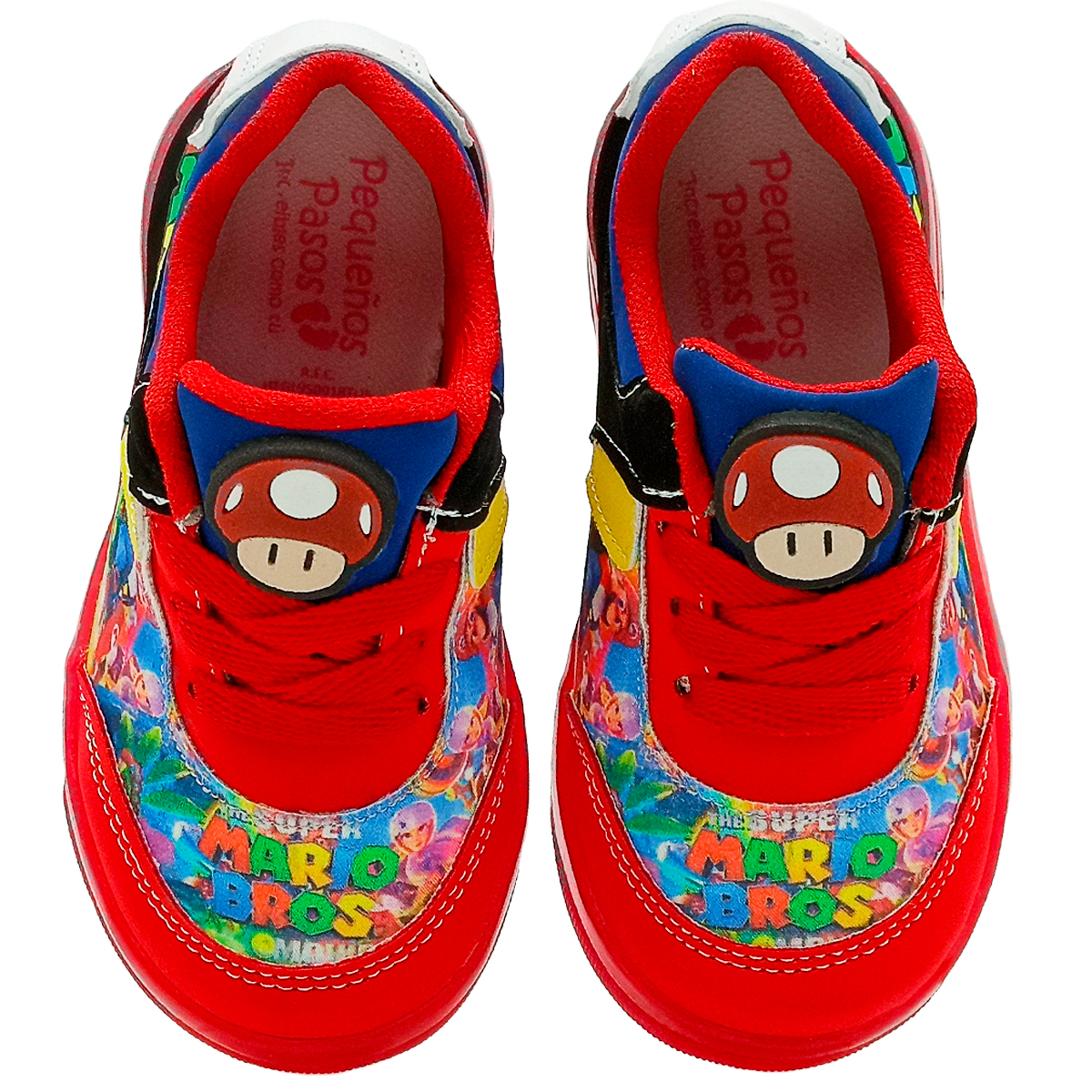 Tenis Para Niño Luces Led Mario Bros Kart Nintendo