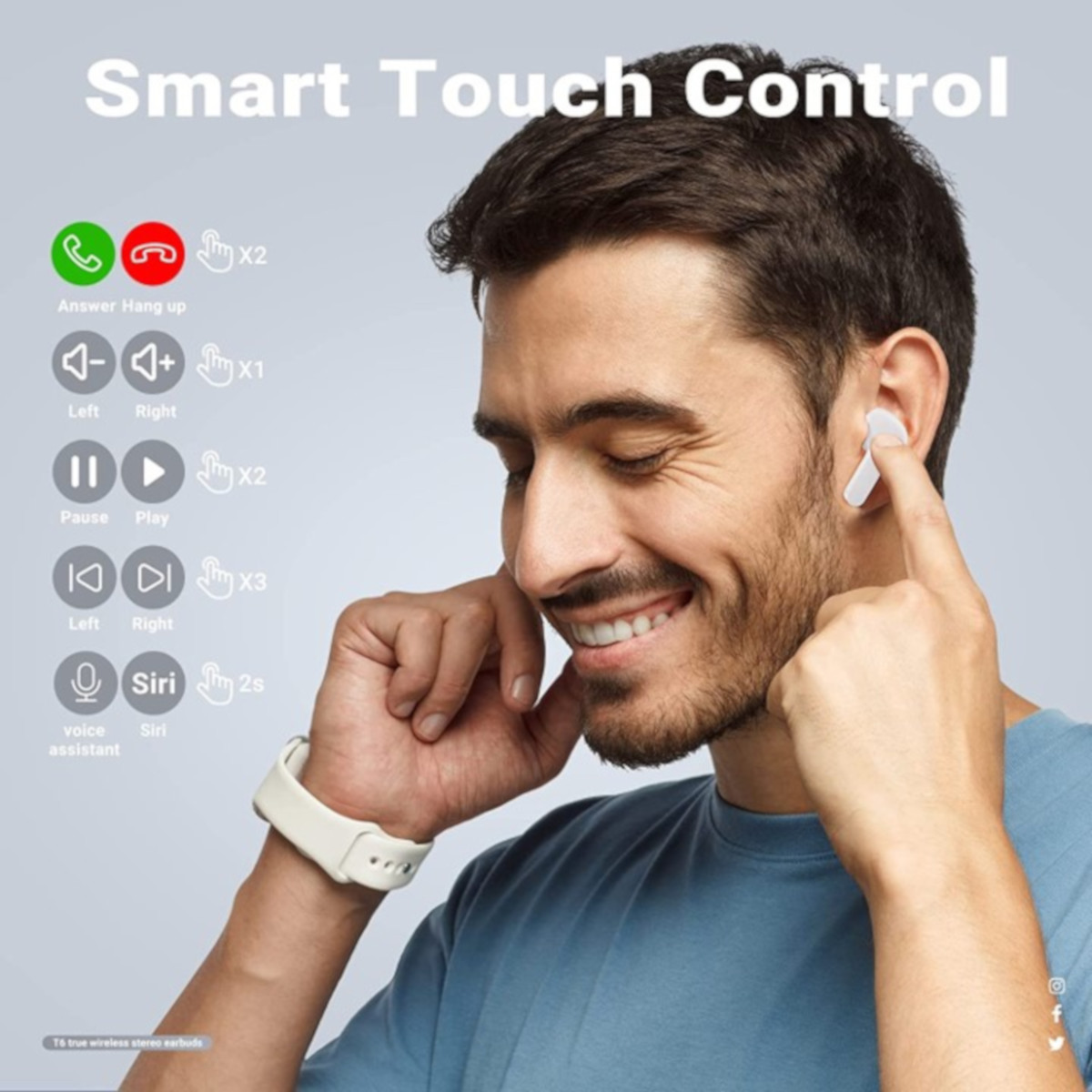 Audifonos Inalámbricos Petukita Box T-6 Con Pantalla Digital