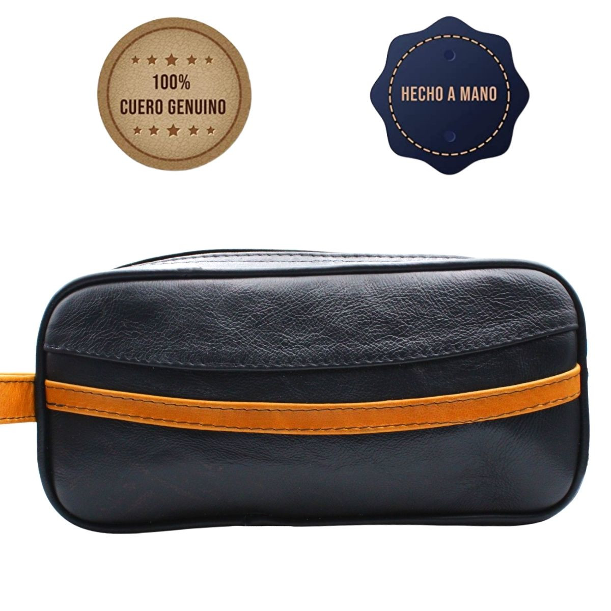 Neceser Maletín Sobaquera Hombre Piel Estuche Viaje Casual