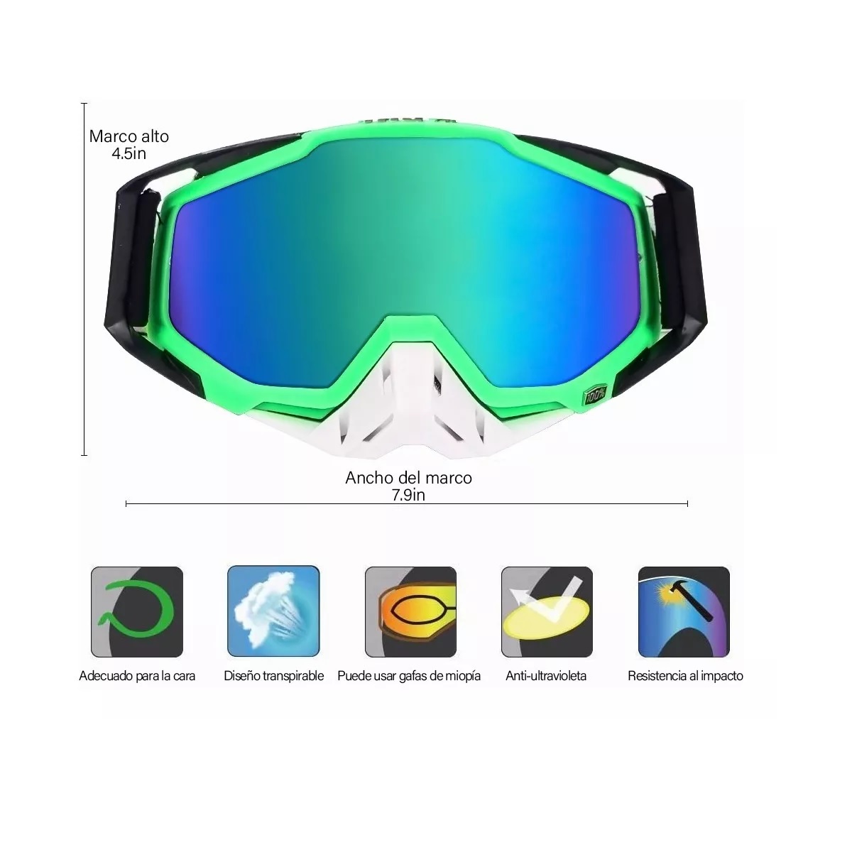 Gafas Mtb Esquí Anti Niebla - Motocicleta