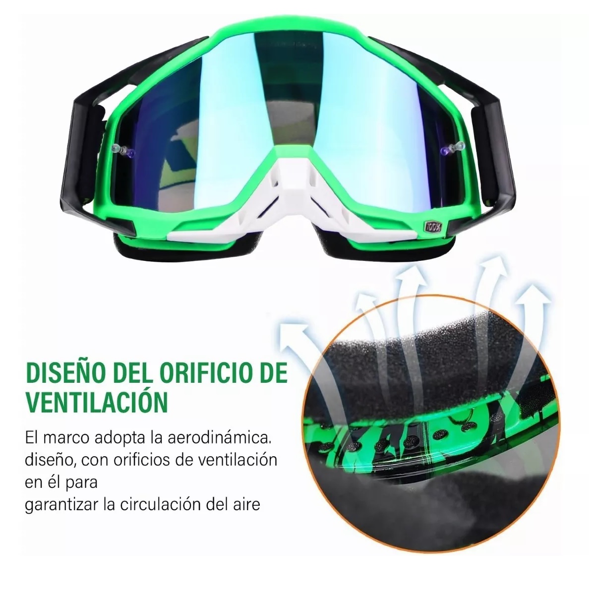 Gafas Mtb Esquí Anti Niebla - Motocicleta